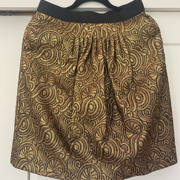 Phillip Lim Gold Brocade Skirt - Picture 3 of 6